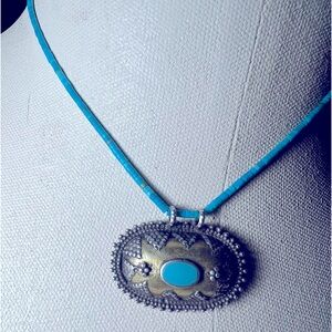 Vintage Turquoise and Silver Necklace